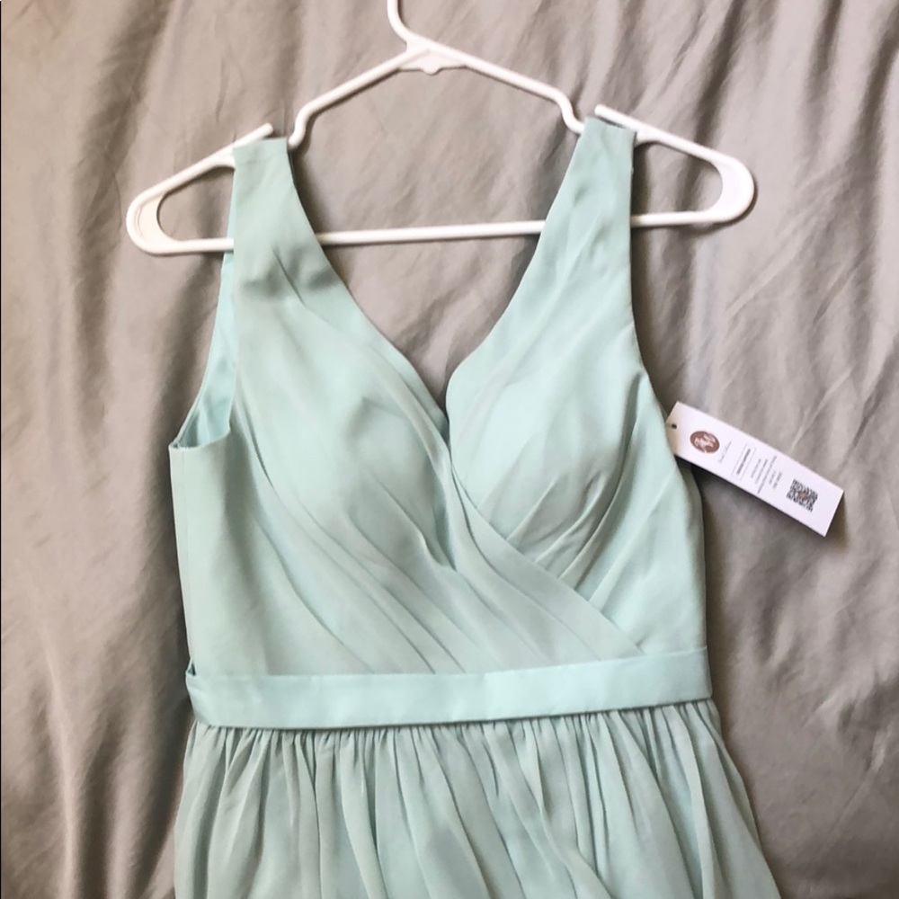 Long green formal dress